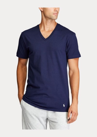 T Shirt Polo Ralph Lauren Classic Wicking V-Neck 3-Pack Homem 42670-LWTX